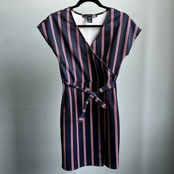 Rebel Sugar Red White & Blue Dress | Patriotic Dress | Wrap Dress - Picture 1 of 8